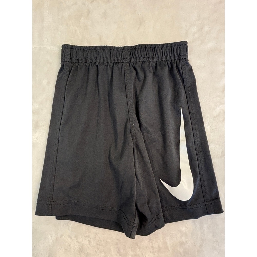 Nike Dri-FIT Shorts Boys Size 6 Black Athletic Swoosh Logo Running Training